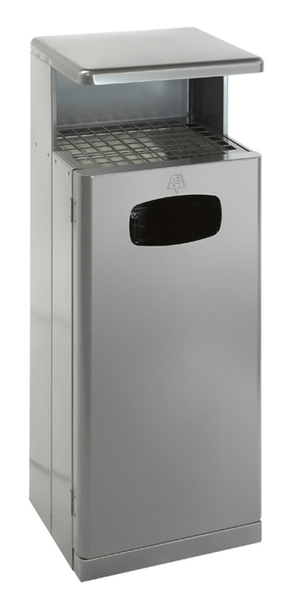 DutchDesign Buitenafvalbak met afdak Aluminium