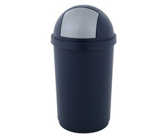 Curver Push Bullet Bin 50 liter (blauw, zilver)
