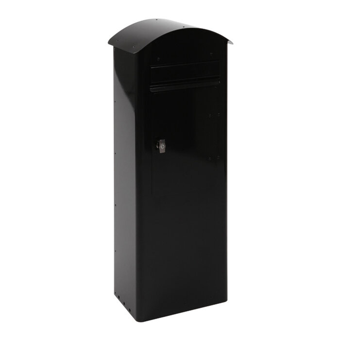Staande brievenbus Rooftop zwart