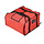 Pro serve middelgrote Pizzabezorgtas rood
