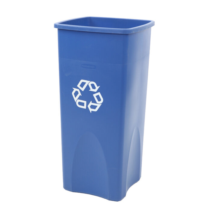 Rubbermaid Untouchable container (blauw, recyclingsymbool)