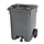 Mini-container 360 liter 3-wiel grijs