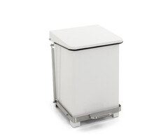 Industriële pedaalemmer 27 liter wit