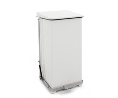 Industriële pedaalemmer 90 liter wit