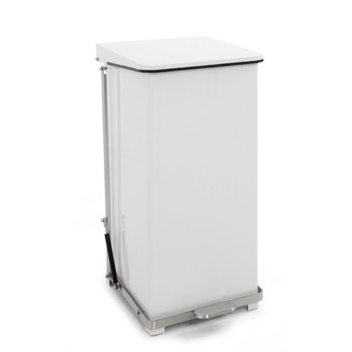 Industriële pedaalemmer 90 liter wit