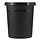 Kunststof papierbak 18 liter zwart