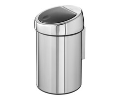 Brabantia Wandafvalemmertje Touch Bin 3 liter chroom
