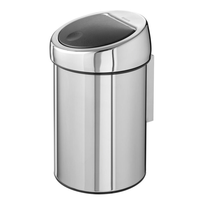 Brabantia Wandafvalemmertje Touch Bin 3 liter chroom