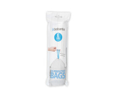 Brabantia PerfectFit Afvalzak met trekbandsluiting 20 liter (E) wit
