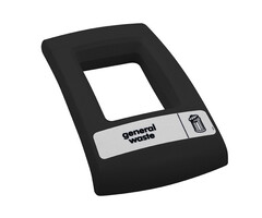 Open deksel Envirobin zwart