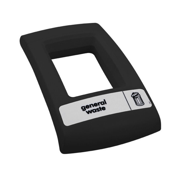 Open deksel Envirobin zwart