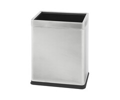 Dubbelwandige papierbak 10 liter mat RVS