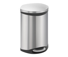 EKO Shell Bin pedaalemmer 10 liter mat RVS