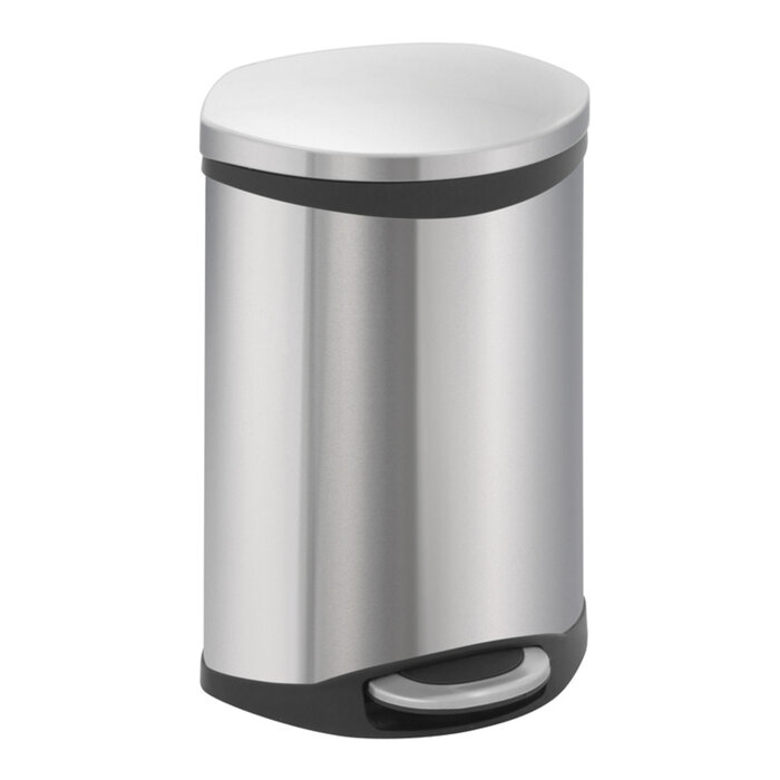 EKO Shell Bin pedaalemmer 10 liter mat RVS