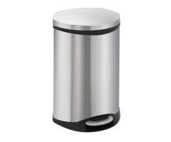 EKO Shell Bin pedaalemmer 18 liter mat RVS
