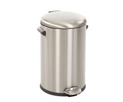 EKO Belle Deluxe pedaalemmer 12 liter mat RVS