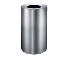 Afvalbak grote capaciteit 130 liter aluminium