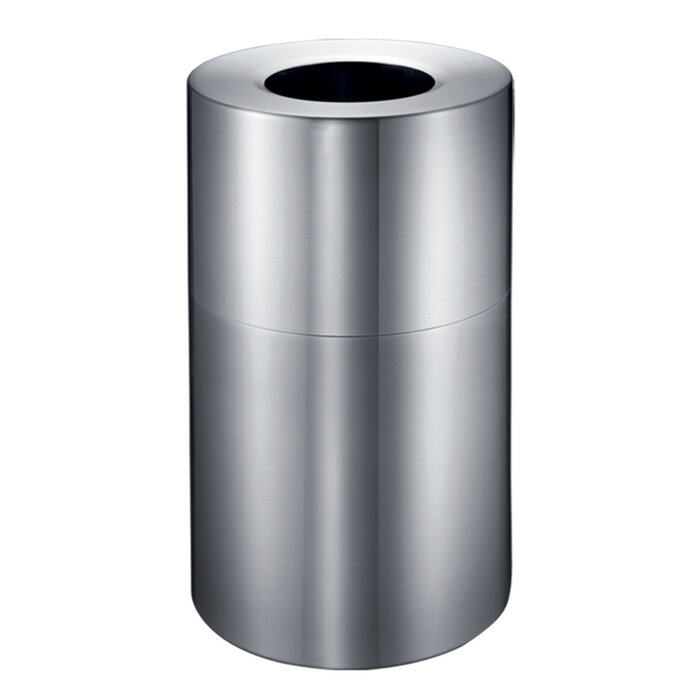 Afvalbak grote capaciteit 130 liter aluminium