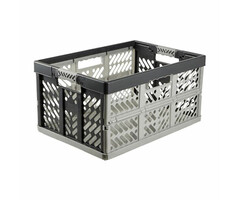 Vouwkrat 45 liter (grijs, grijs)