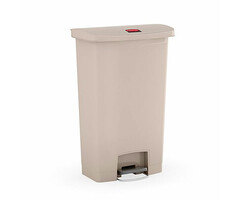 Rubbermaid Slim Jim Step On container Front Step kunststof 68 liter beige