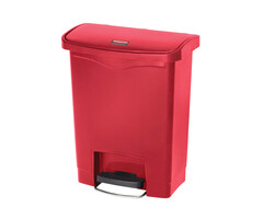 Rubbermaid Slim Jim Step On container Front Step kunststof 30 liter rood