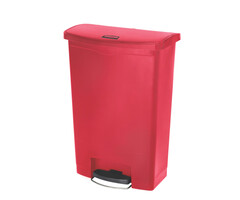 Rubbermaid Slim Jim Step On container Front Step kunststof 90 liter rood