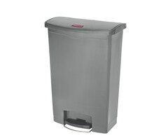 Rubbermaid Slim Jim Step On container Front Step kunststof 90 liter grijs