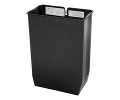 Rubbermaid Binnenbak 30 liter End Step RVS zwart
