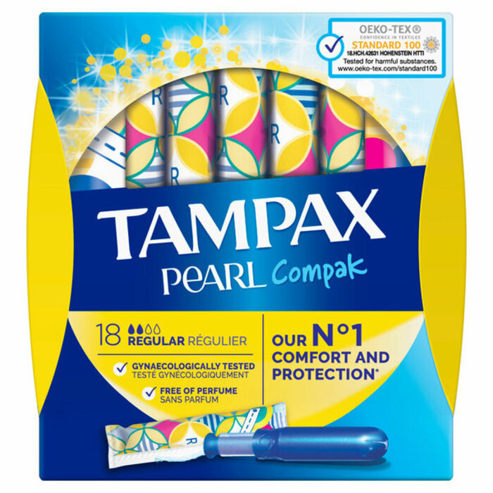 TAMPAX Pearl Compak Regular Tampons Met Inbrenghuls