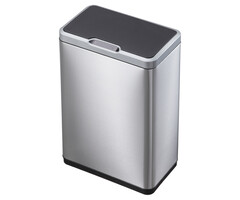 EKO Mirage recycler Sensor Bin 20+20 liter (mat RVS, zwart)