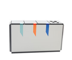 DutchDesign RecycloStar 4 met bekerinzet (grafietgrijs, lichtgrijs)