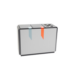 DutchDesign RecycloStar 3 met bekerinzet (grafietgrijs, lichtgrijs)