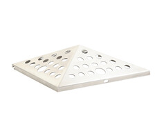 A-Select Top Piramide as-papierbak 'Open' RVS