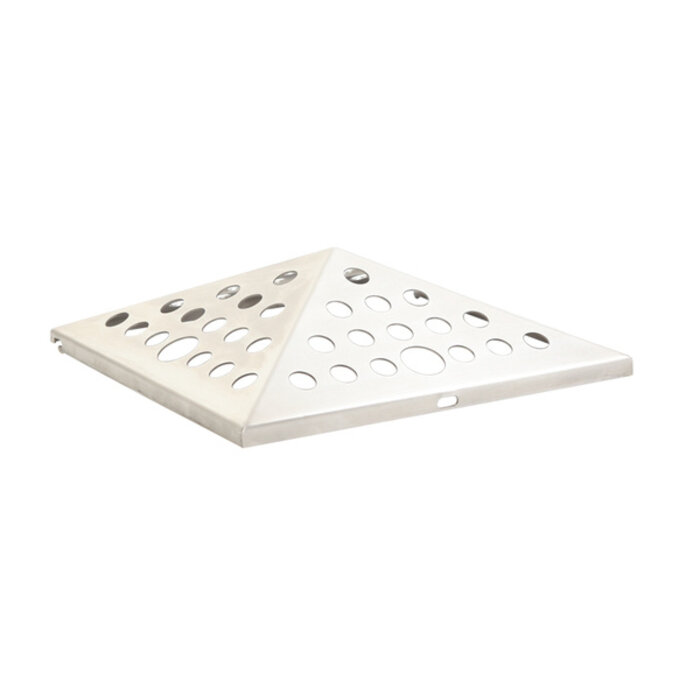 A-Select Top Piramide as-papierbak 'Open' RVS