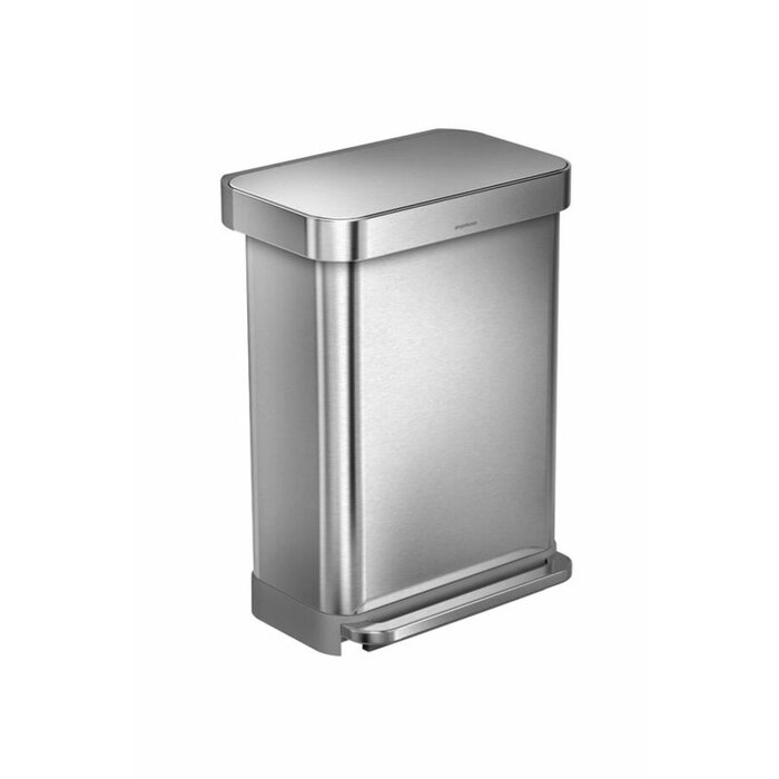 Simplehuman Afvalbak Liner Pocket 55 liter zilver