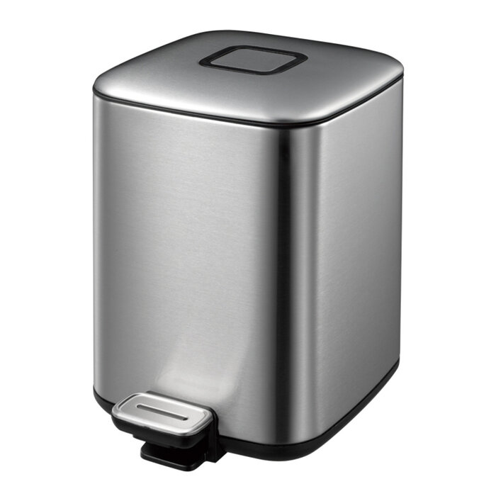 EKO Regent pedaalemmer 6 liter mat RVS