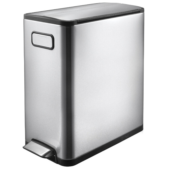 EKO Ecofly pedaalemmer 20 liter mat RVS