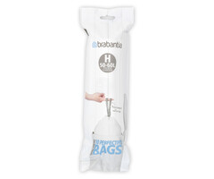 Brabantia PerfectFit Afvalzak met trekbandsluiting 50-60 liter (H) wit
