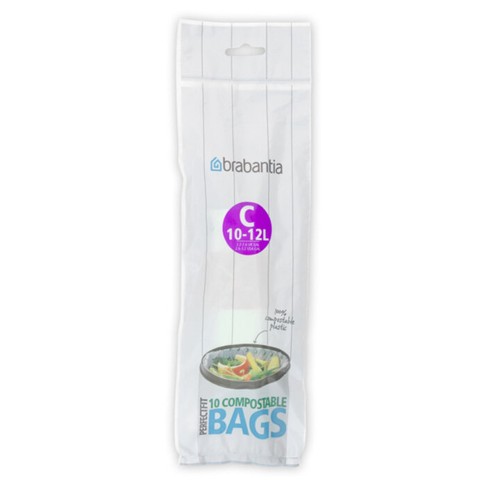 Brabantia PerfectFit Afvalzak composteerbaar 10-12 liter (C) groen