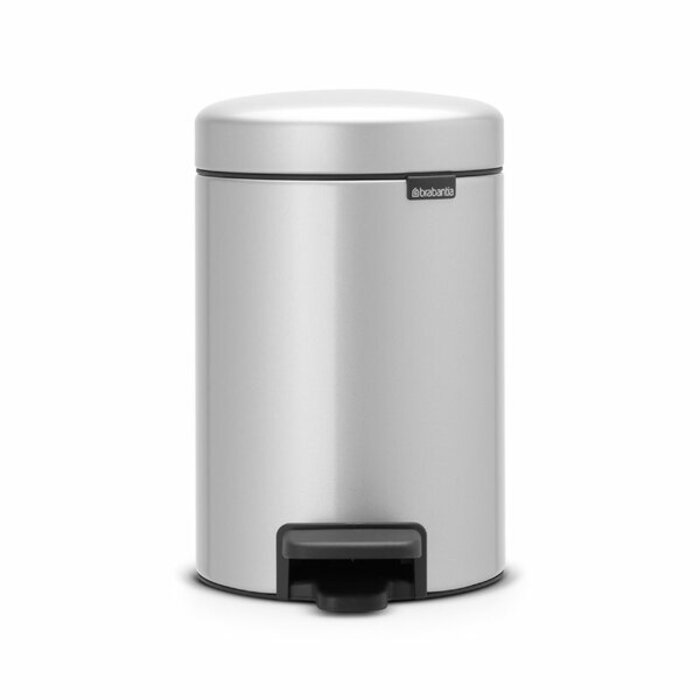 Brabantia Pedaalemmer NewIcon 3 liter metallic grijs