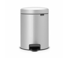 Brabantia Pedaalemmer NewIcon 5 liter metallic grijs
