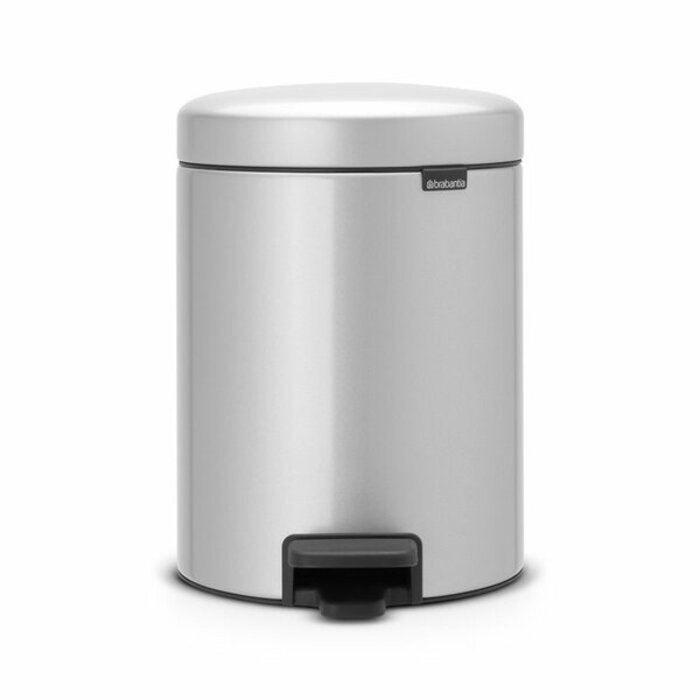 Brabantia Pedaalemmer NewIcon 5 liter metallic grijs