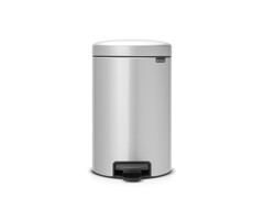 Brabantia Pedaalemmer NewIcon 12 liter metallic grijs
