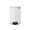 Brabantia Pedaalemmer NewIcon 12 liter met metalen binnenemmer wit