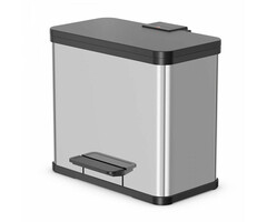 Hailo Öko Duo Plus L 17 + 9 liter (RVS, zwart)
