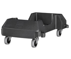 Rubbermaid Slim Jim koppelbare kunststof dolly zwart