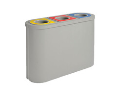 Triomf 3x45 liter licht grijs