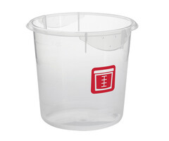 Rubbermaid Ronde voedselcontainer 3,8 liter Rauw Vlees (transparant, rood)