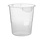 Ronde opslagcontainer 7,6 liter transparant