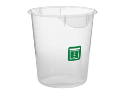 Rubbermaid Ronde container 7,6 liter Fruit & Salades (transparant, groen)